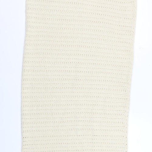 F&F Women’s Beige Crochet Midi Slip Dress Size M