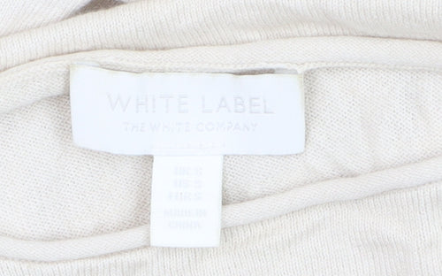 The White Company Women's Beige Tunic Jumper Size S Relaxed Knit