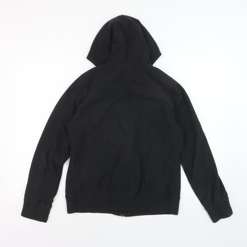 Reebok Women's Black Full Zip Hoodie L Size Casual Sportswear