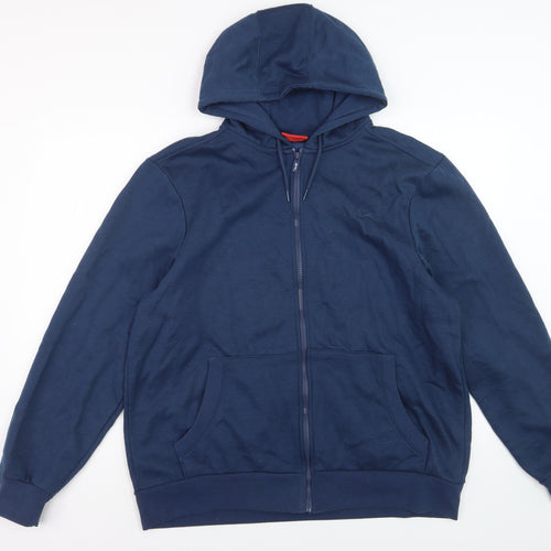 Slazenger Men's Blue Full Zip Hoodie Size L Regular Fit