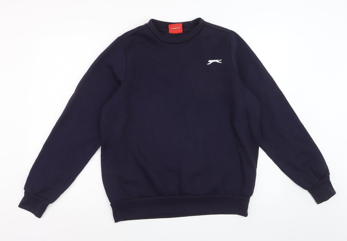 Slazenger Womens Navy XS Pullover Sweatshirt Polyester Cotton Logo