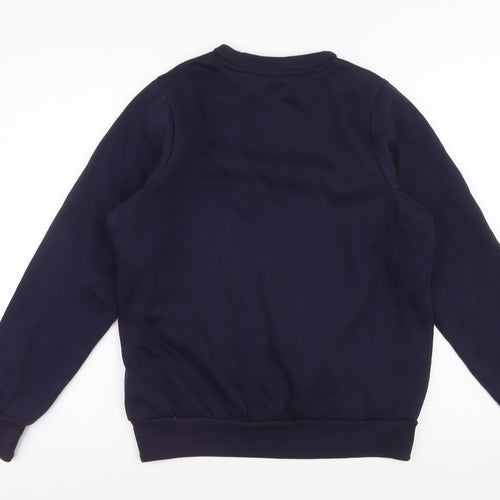 Slazenger Womens Navy XS Pullover Sweatshirt Polyester Cotton Logo