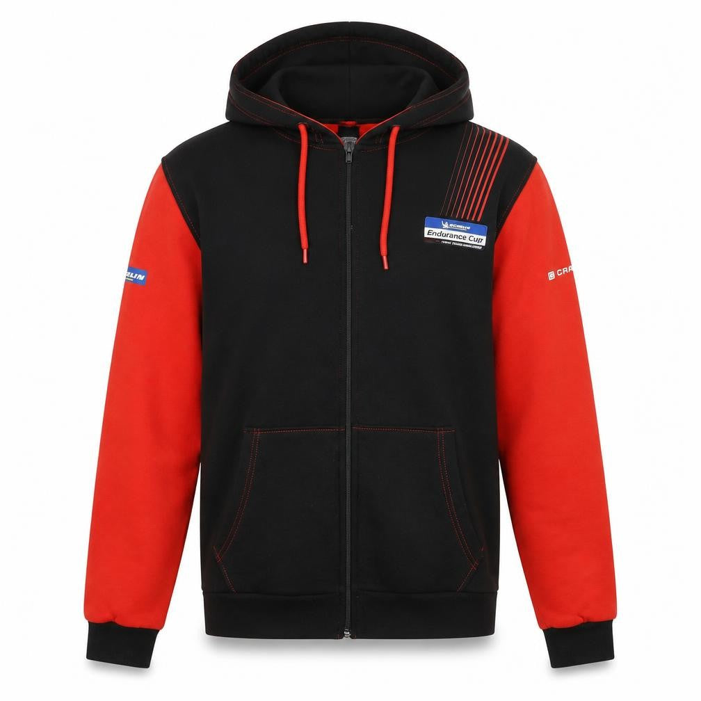 Creventic 992 Endurance Cup Men's Black Red Full Zip Hoodie M