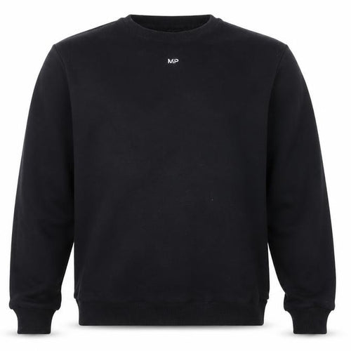 MP Men's Black Pullover Fleece Sweatshirt Size L Regular Fit