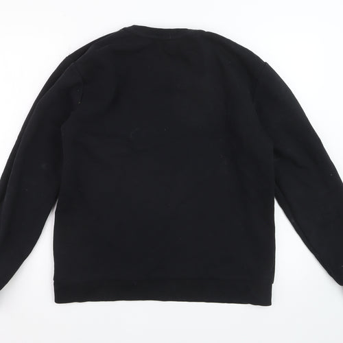 MP Men's Black Pullover Fleece Sweatshirt Size L Regular Fit