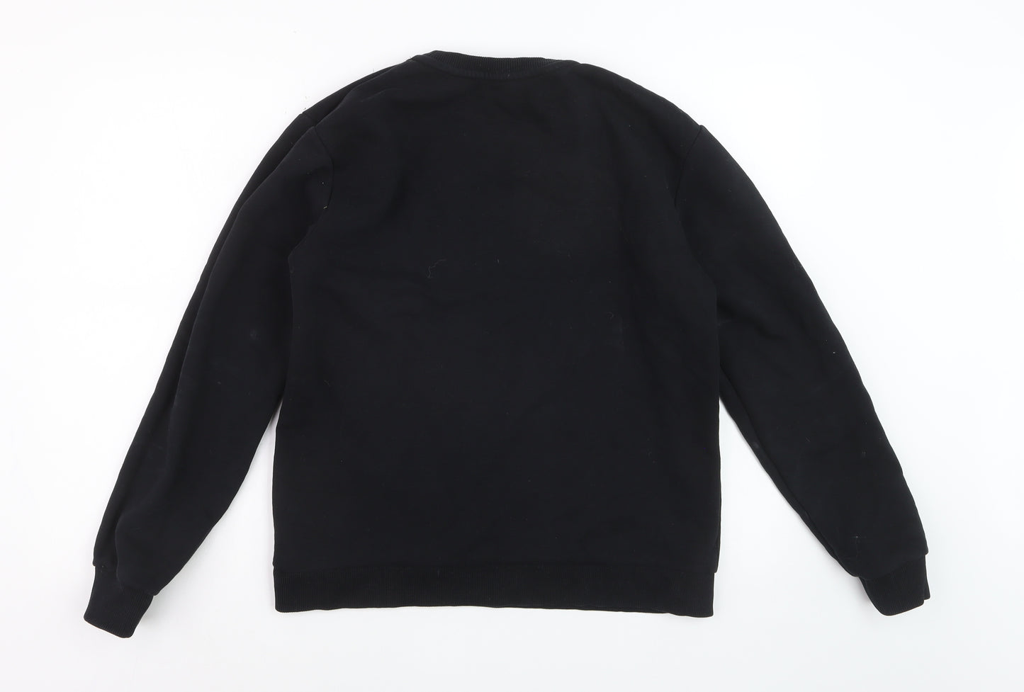 MP Men's Black Pullover Fleece Sweatshirt Size L Regular Fit