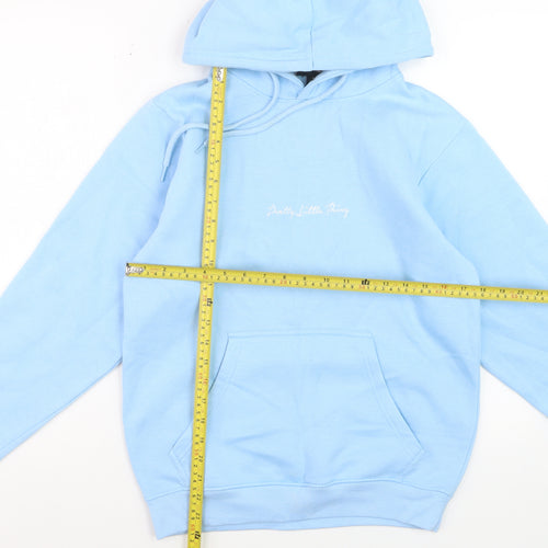 PrettyLittleThing Women’s Blue Pullover Hoodie XS Cotton Blend