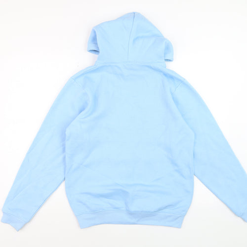 PrettyLittleThing Women’s Blue Pullover Hoodie XS Cotton Blend