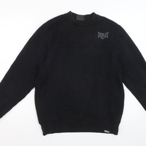 Everlast Men’s Black XS Pullover Sweatshirt Crew Neck Logo