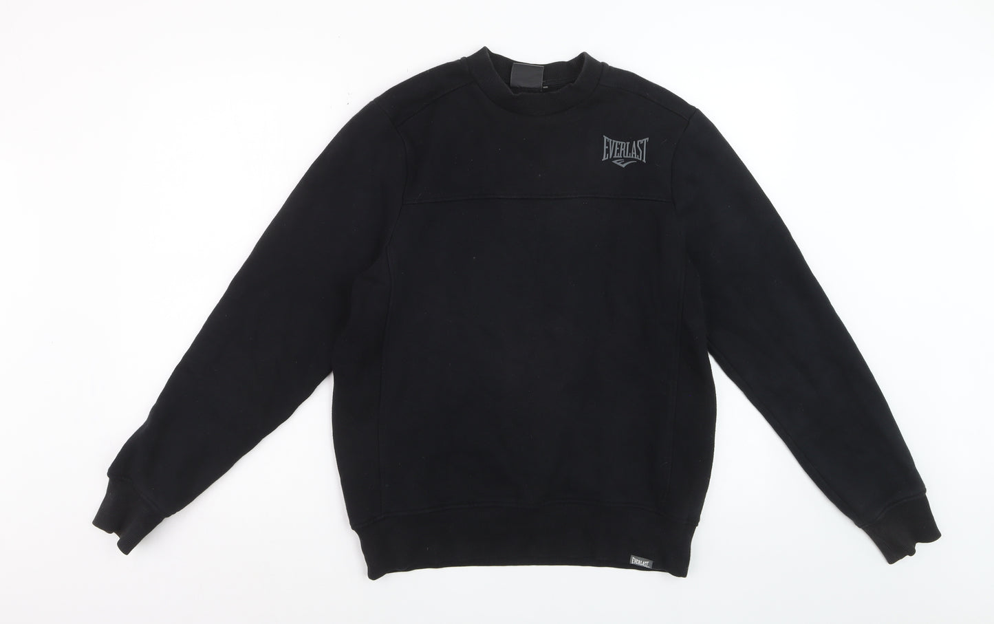 Everlast Men’s Black XS Pullover Sweatshirt Crew Neck Logo