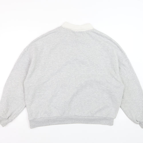 Pull&Bear Women Grey Yale University Relaxed Fit Sweatshirt M
