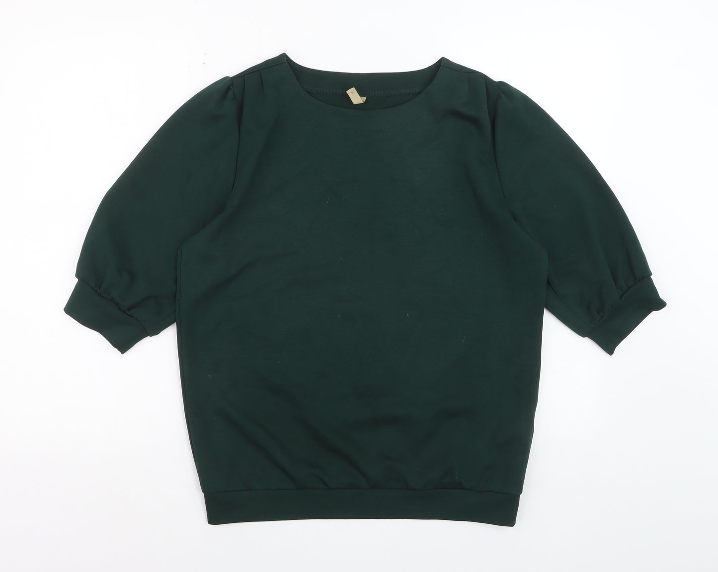 Soyaconcept Womens Green 3/4 Sleeve Basic Blouse Size S