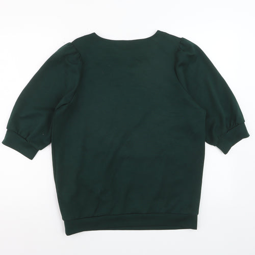 Soyaconcept Womens Green 3/4 Sleeve Basic Blouse Size S