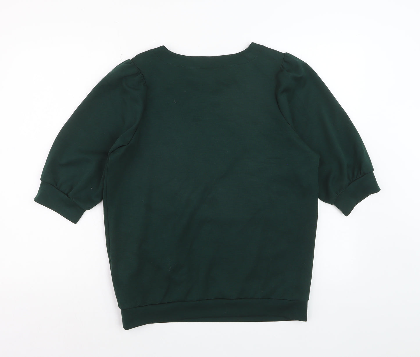 Soyaconcept Womens Green 3/4 Sleeve Basic Blouse Size S