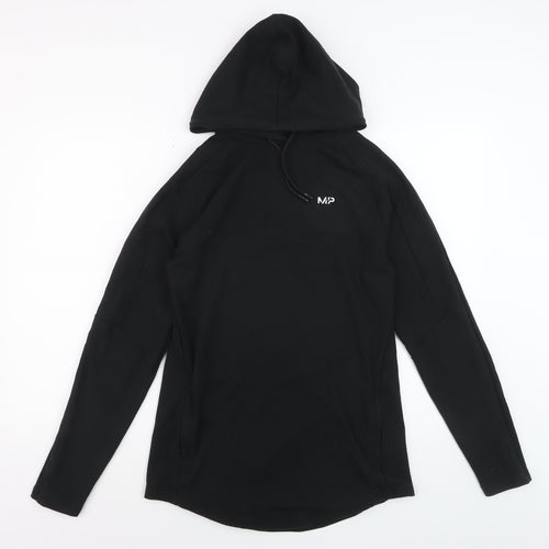 MP Womens Black Pullover Hoodie Small Cotton Blend