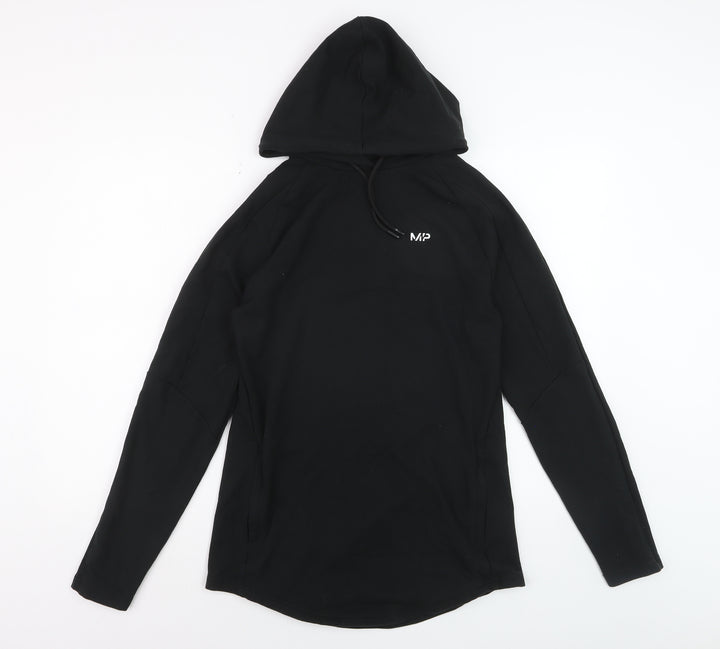 MP Womens Black Pullover Hoodie Small Cotton Blend