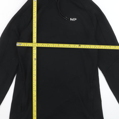 MP Womens Black Pullover Hoodie Small Cotton Blend