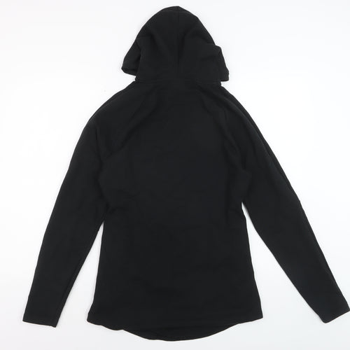 MP Womens Black Pullover Hoodie Small Cotton Blend