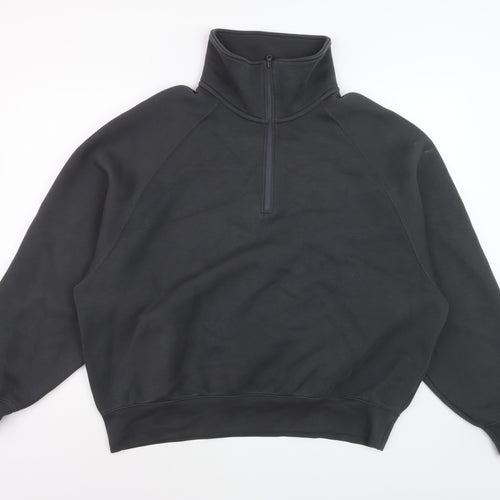 Nike Women Black Small 1/4 Zip Pullover Sweatshirt