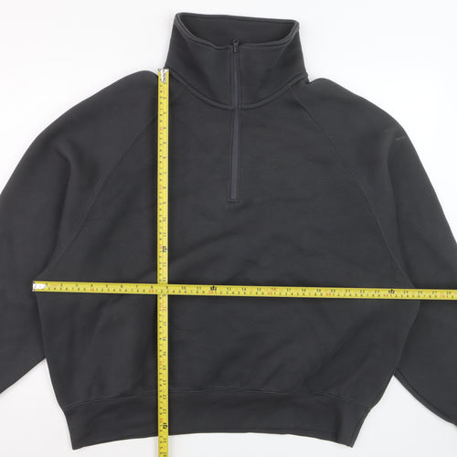 Nike Women Black Small 1/4 Zip Pullover Sweatshirt
