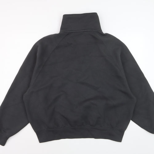Nike Women Black Small 1/4 Zip Pullover Sweatshirt