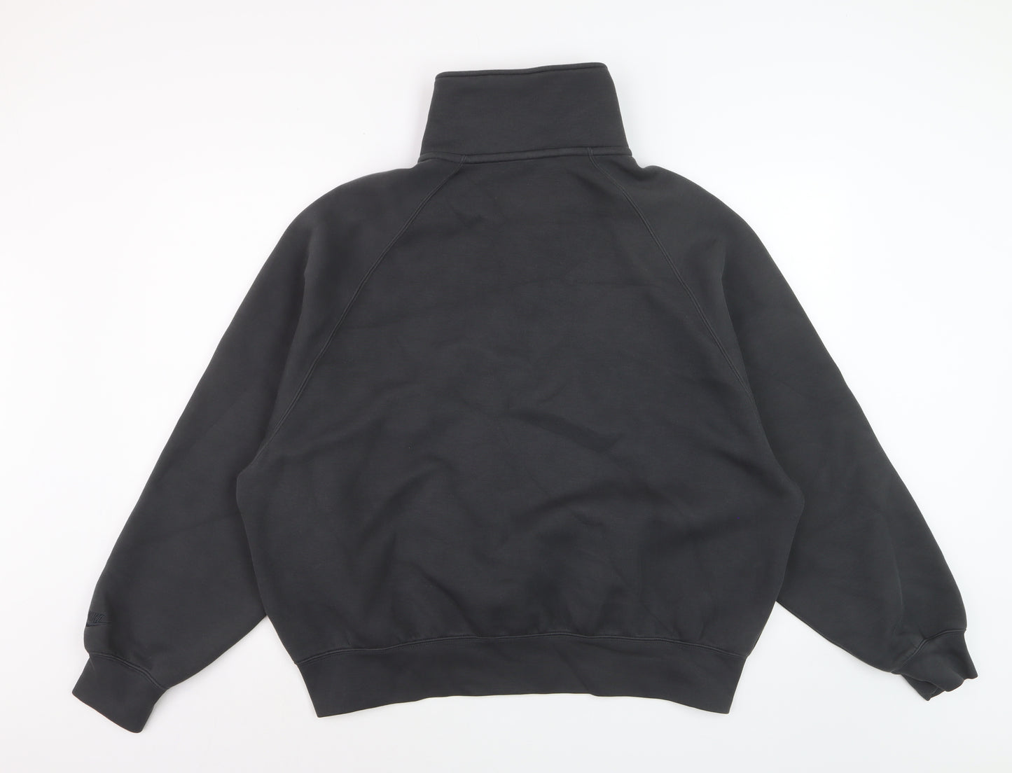 Nike Women Black Small 1/4 Zip Pullover Sweatshirt