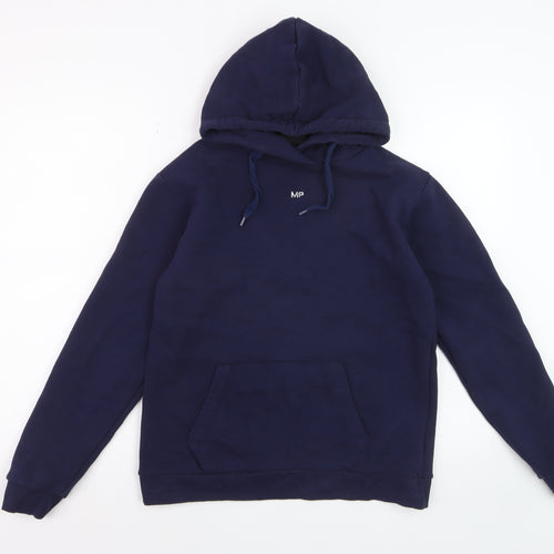 MP Mens Blue Pullover Hoodie Size S Regular Fit Long Sleeve