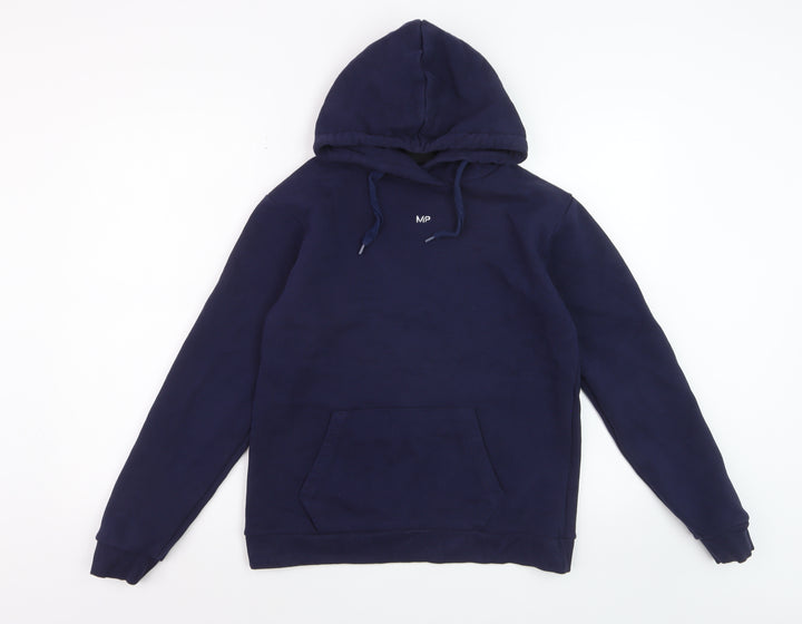 MP Mens Blue Pullover Hoodie Size S Regular Fit Long Sleeve