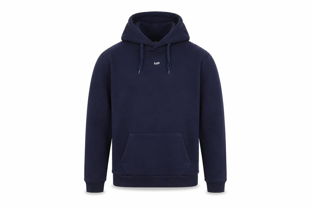 MP Mens Blue Pullover Hoodie Size S Regular Fit Long Sleeve