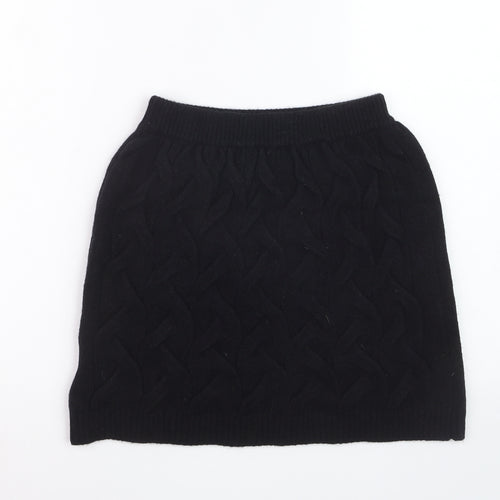 Apéa Women's Black Knit Short Pencil Skirt Size M