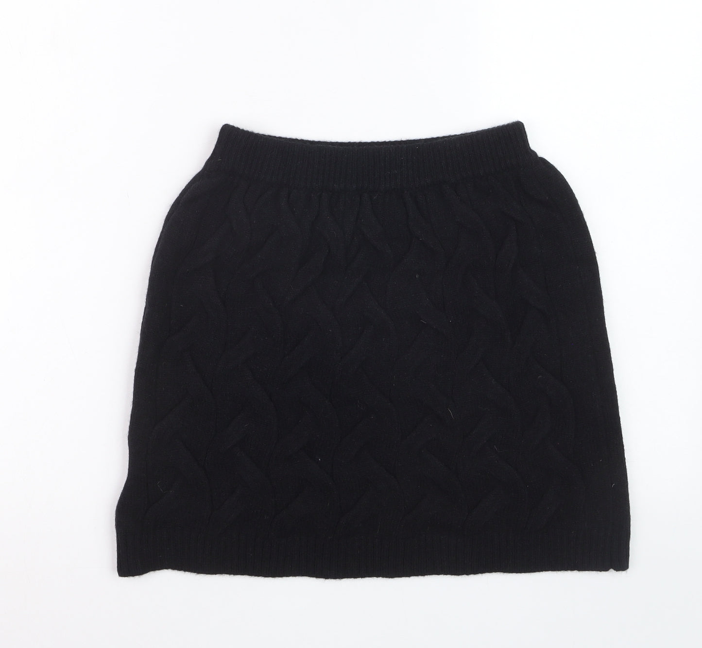 Apéa Women's Black Knit Short Pencil Skirt Size M