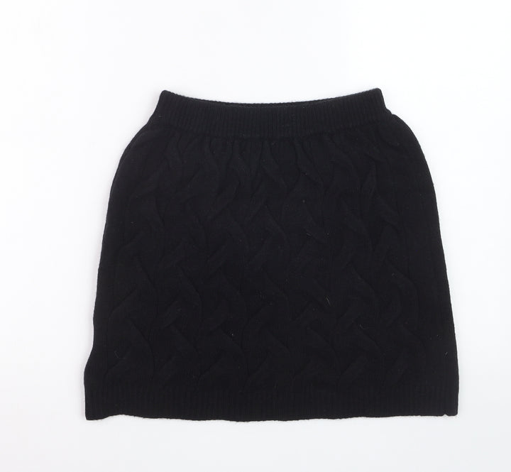 Apéa Women's Black Knit Short Pencil Skirt Size M