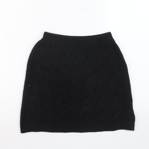Apéa Women's Black Knit Short Pencil Skirt Size M
