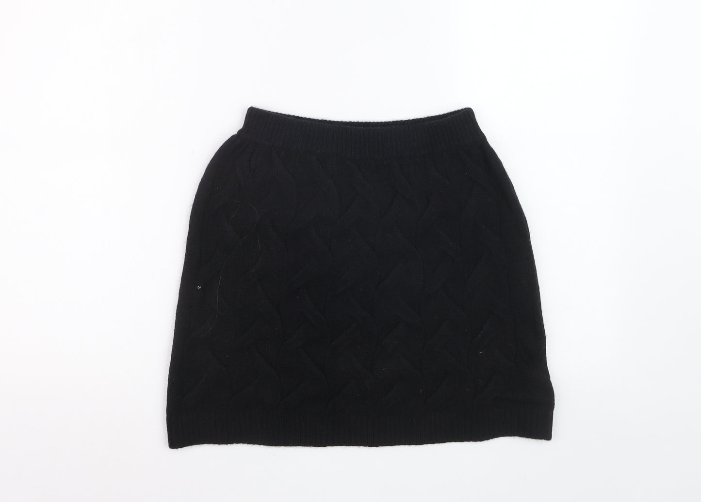 Apéa Women's Black Knit Short Pencil Skirt Size M