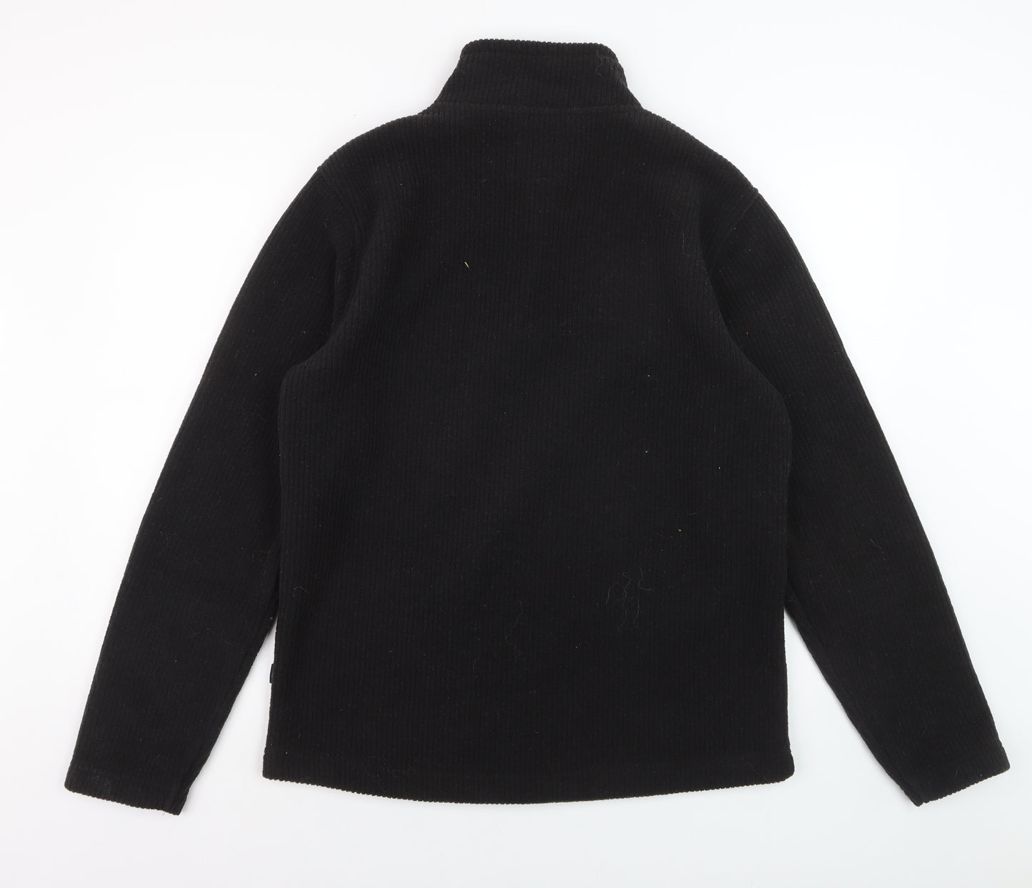 Weird Fish Men's Black Fleece 1/4 Zip Pullover Sweatshirt M