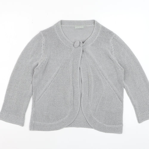 Marks and Spencer Per Una Women's Grey Size 12 Cardigan Jumper