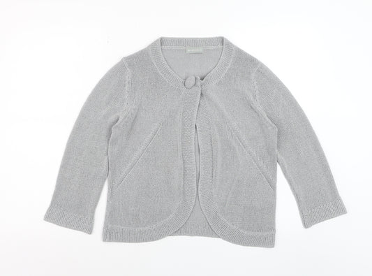 Marks and Spencer Per Una Women's Grey Size 12 Cardigan Jumper