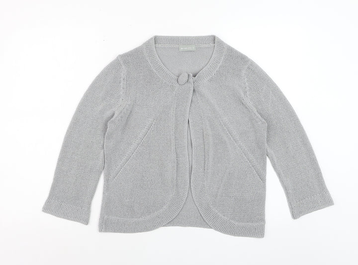 Marks and Spencer Per Una Women's Grey Size 12 Cardigan Jumper