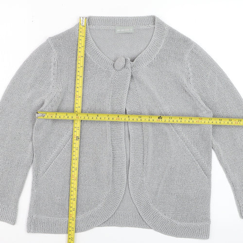 Marks and Spencer Per Una Women's Grey Size 12 Cardigan Jumper