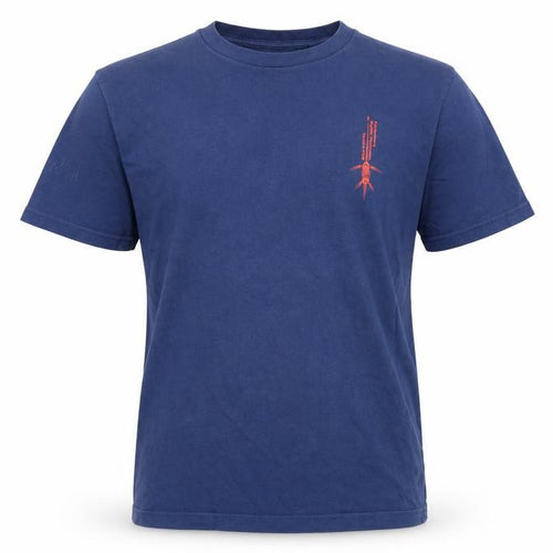 Uniqlo Boys Blue Graphic Futabasaurus T-Shirt 13-14 Years Cotton Casual