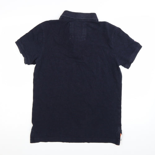Superdry Men's Black Classic Pique Polo Shirt Size M