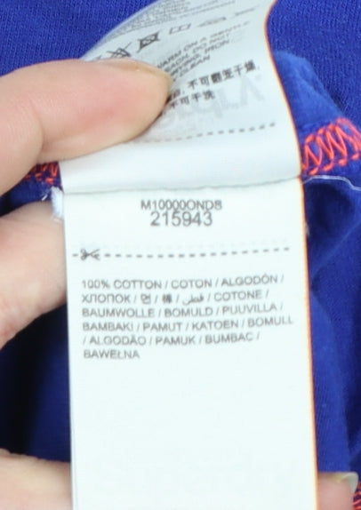 Superdry Men's Blue XL Vintage Orange Label Cotton T-Shirt