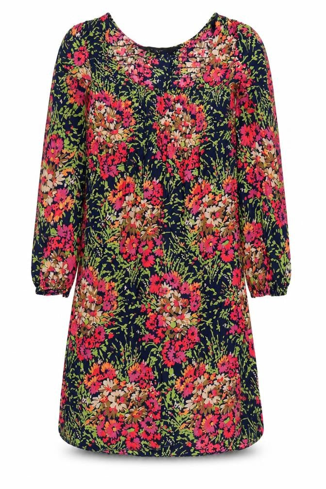 New Look Women Multicoloured Floral Viscose Shift Dress Size 10