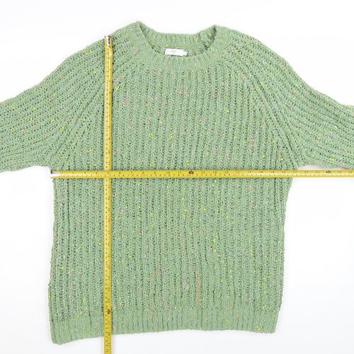 Cotton Traders Women’s Green Size 18 Chunky Knit Pullover Jumper