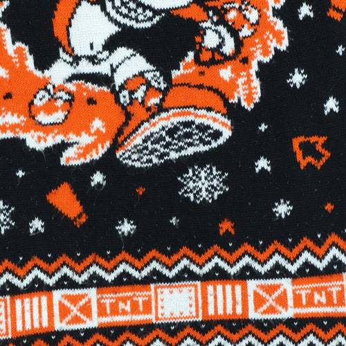 Crash Bandicoot Men's Black Christmas Jumper Size S Pullover Knit
