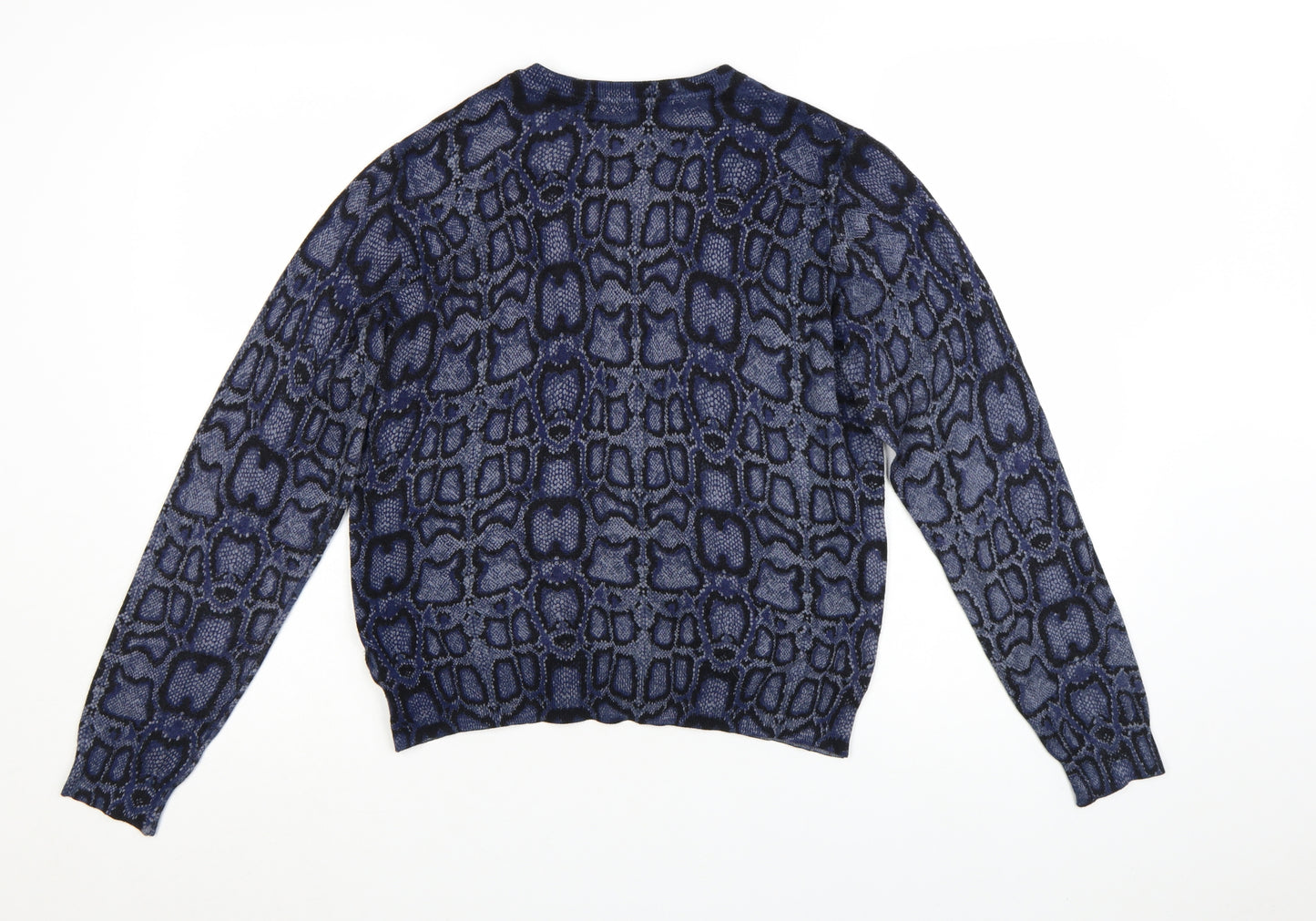 Marks and Spencer Women's Blue Animal Print Cardigan Size 16