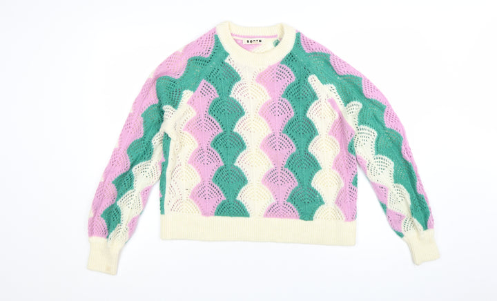 Boden Women Multicoloured M Open-Knit Pullover Jumper