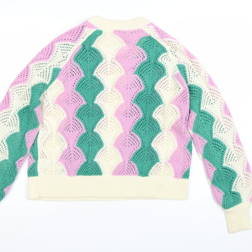 Boden Women Multicoloured M Open-Knit Pullover Jumper