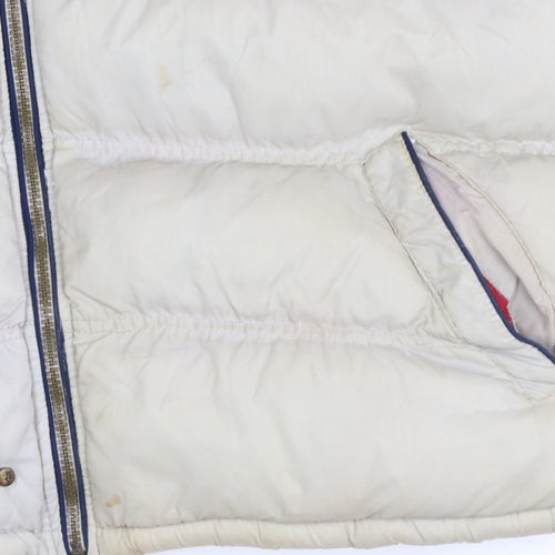 Santa Monica Polo Club Men's Beige XL Puffer Waistcoat Gilet