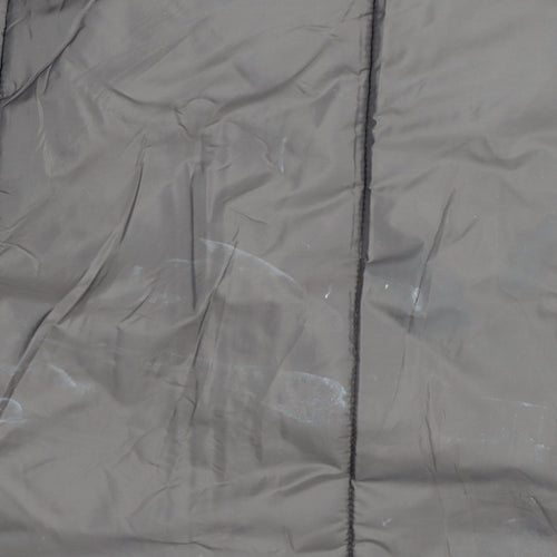 Iets Frans Womens Brown Long Puffer Jacket Hooded Size M